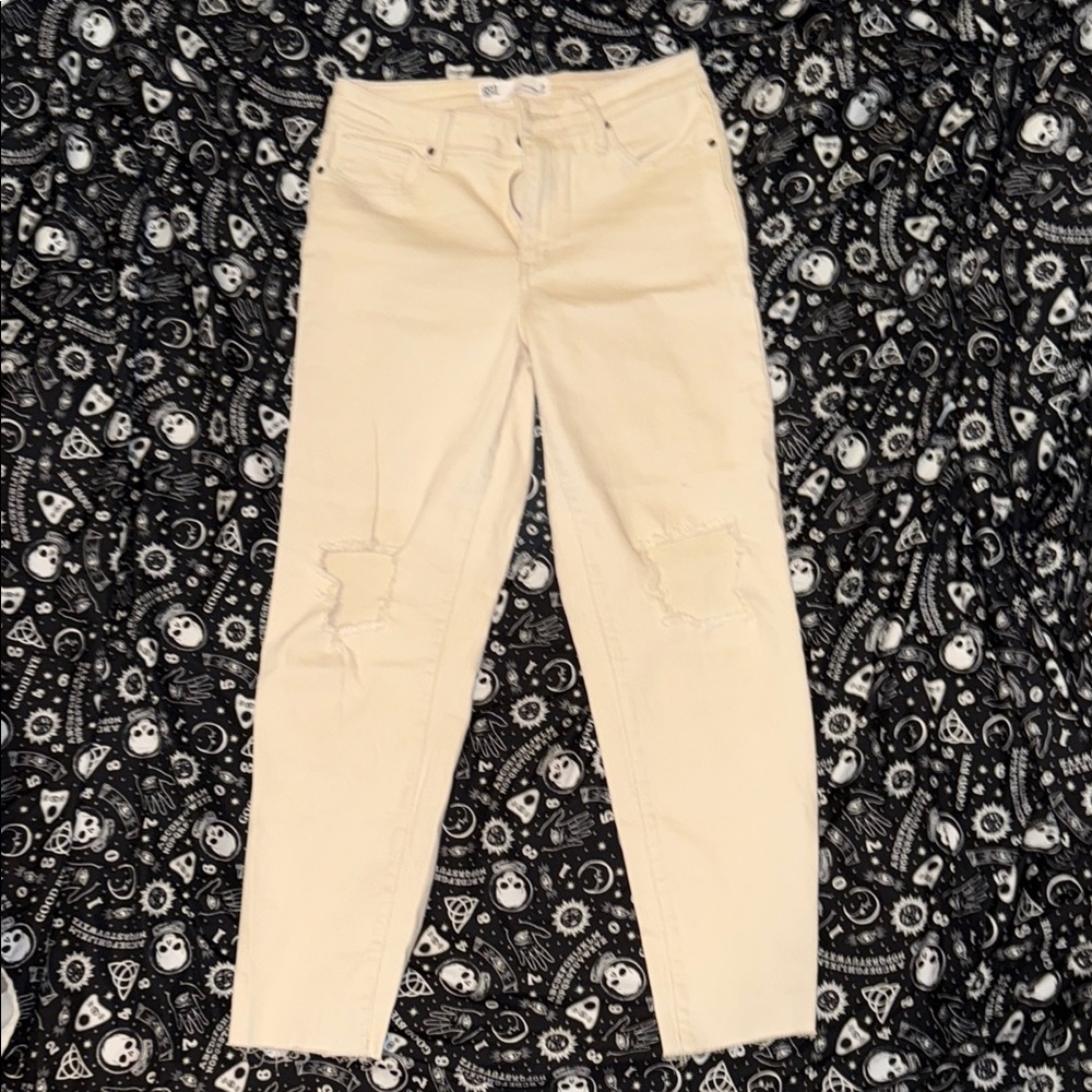 RSQ Women's Beige Ankle Jeans